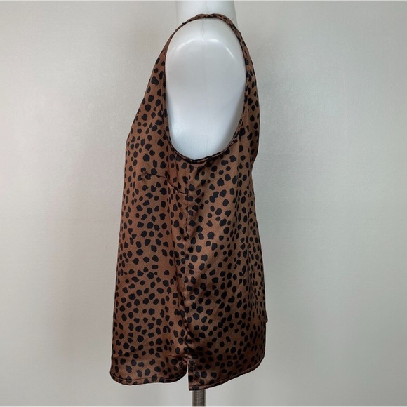 Leopard Print Sleeveless Tank Top, Like New Sz Women’s L . - Picture 4 of 5